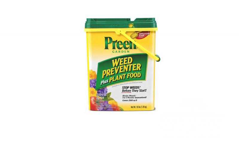 Preen Weed Preventer Plus Plant Food, 16 lb