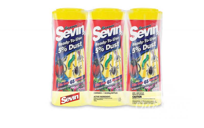 5% Sevin Dust 1 lb bottles (3 pack)